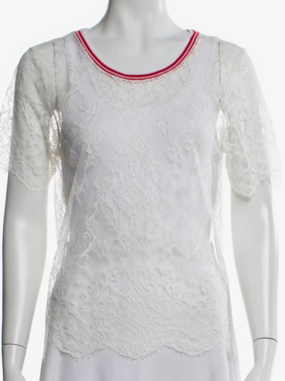 Loyd/Ford Lace Crew Neck Top Size XS